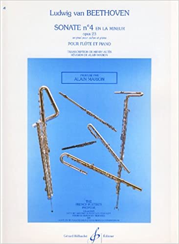 BEETHOVEN L V. - SONATA Nº4 LA m OP.23 (FL/P)