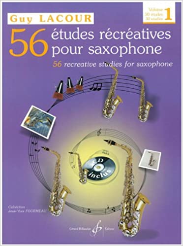 LACOUR G. - ESTUDIOS RECREATIVOS V.1 (56) +CD SAXO