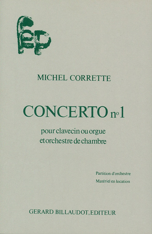 CORRETTE M. - CONCIERTO Nº1 (P+CUERDAS) (PARTES) -