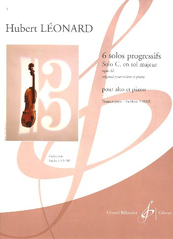 LEONARD H. - 6 SOLOS PROGRESSIFS SOLO A EN SOL M OP.62 (VIOLA Y PIANO)