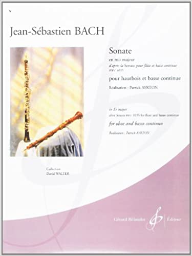 BACH J.S. - SONATA EN MI m - OBOE Y PIANO -