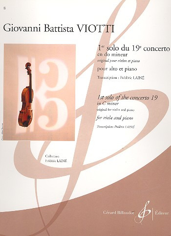 VIOTTI G.B. - PRIMER SOLO DEL CONCIERTO Nº19 DO m VIOLA Y PIANO