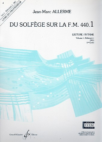 ALLERME J.M. - DU SOLFEGE SUR FM.440.1 V.1 PROFESOR -