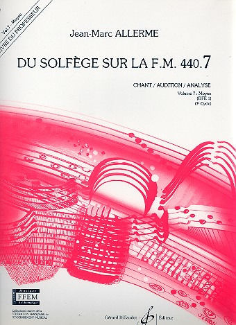ALLERME J.M. - DU SOLFEGE SUR FM.440.7 V.7 PROFESOR - (AUDICION-ANALISIS)