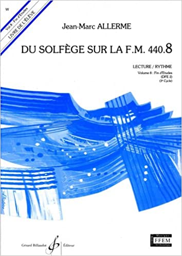 ALLERME J.M. - DU SOLFEGE SUR FM.440.8  V.8  ALUMNO -  (LECTURA-RITMO)