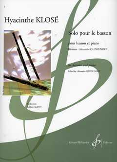 KLOSE H .- SOLO PARA FAGOT  - FAGOT Y PIANO -