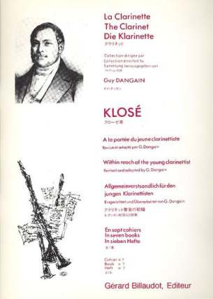 KLOSE H. - A LA PORTEE DU JEUNE CLARINETTISTE V.7 -