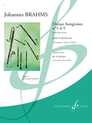 BRAHMS J. - DANZAS HUNGARAS Nº1,4,5 (SC+PT) - (4CL)