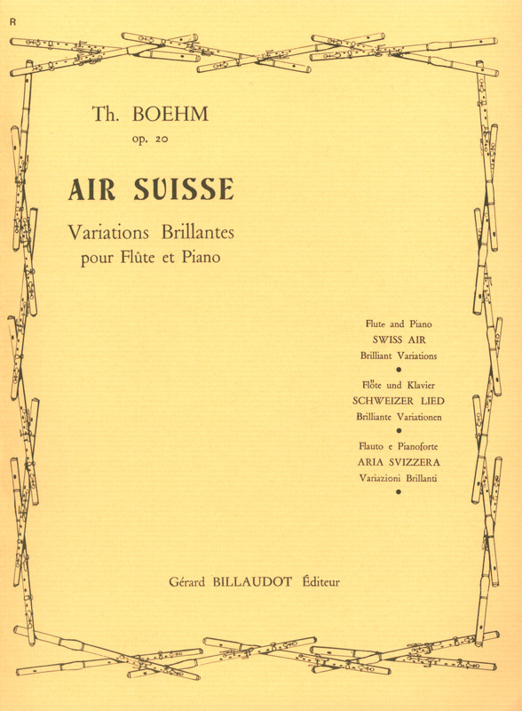 BOEHM T. - AIR SUISSE, VARIATIONS BRILLANTES - OP.20