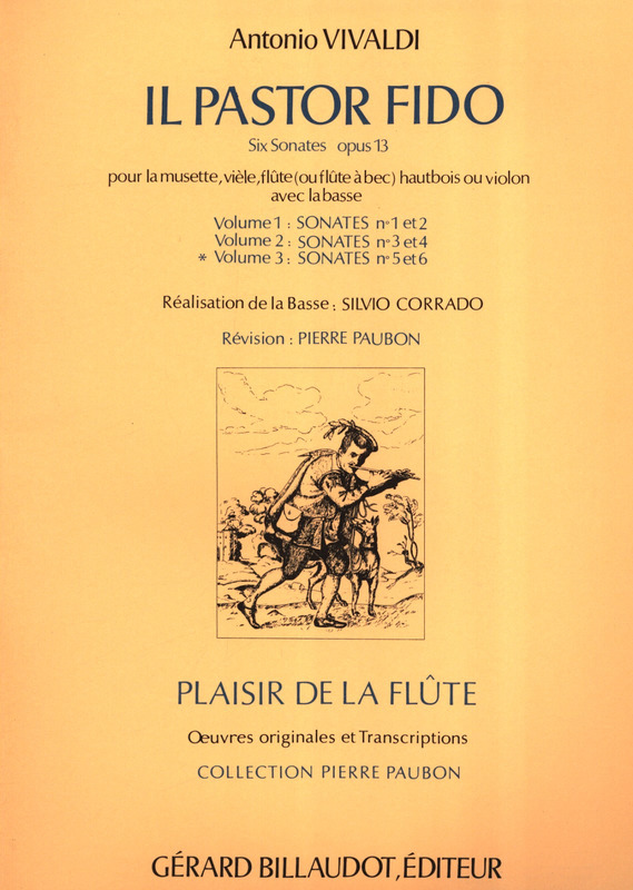 VIVALDI A. - SONATAS IL PASTOR FIDO V.3 (5-6) - OP.13