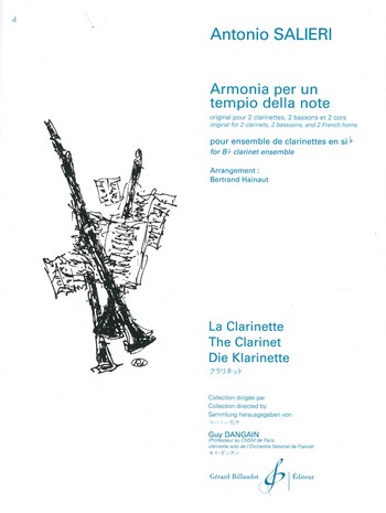 SALIERI A. - ARMONIA PER UN TEMPIO DELLA NOTE - ENSEMBLE DE CLARINETE