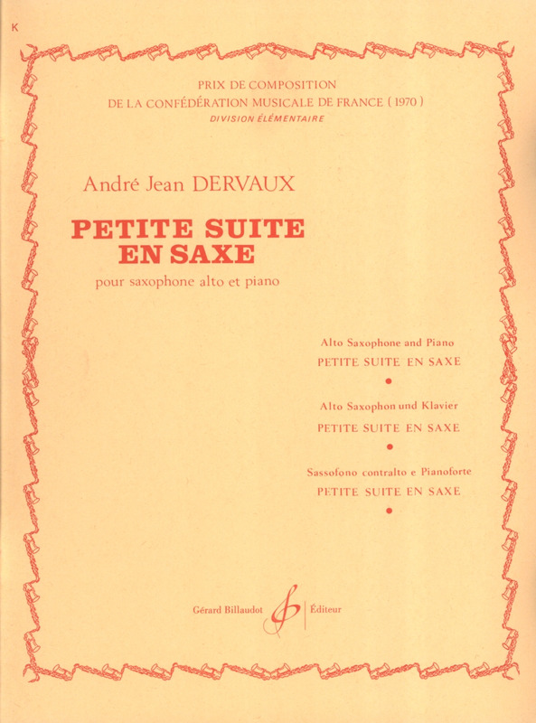 DERVAUX J. - PEQUEÑA SUIT EN SAXE (SP)