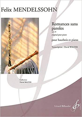 MENDELSSOHN F. - ROMANZAS SIN PALABRAS OP.30 VOL.2 (OB/P)