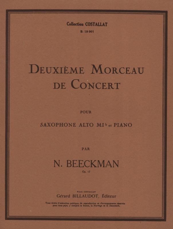 BEECKMANN N. - PIEZA DE CONCIERTO Nº2 -