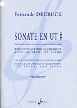 DECRUCK F. - SONATA DO# - SAXO ALTO Y PIANO