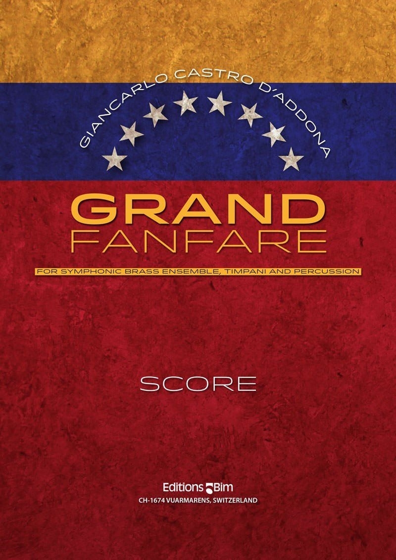 CASTRO D´ADDONA G. - GRAND FANFARE -16 BRASS INSTRUMENT , TIMPANI -PERCUSION