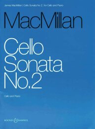 MACMILLAN J. - SONATA Nº 2 (VIOLONCELLO Y PIANO)