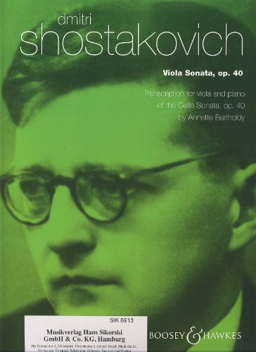 SHOSTAKOWITSCH D. - SONATA OP 40 - VIOLA Y PIANO