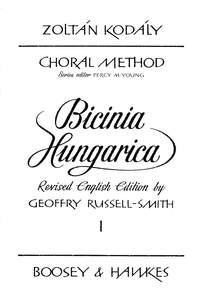 KODALY Z. - BICINIA HUNGARICA V.1 -
