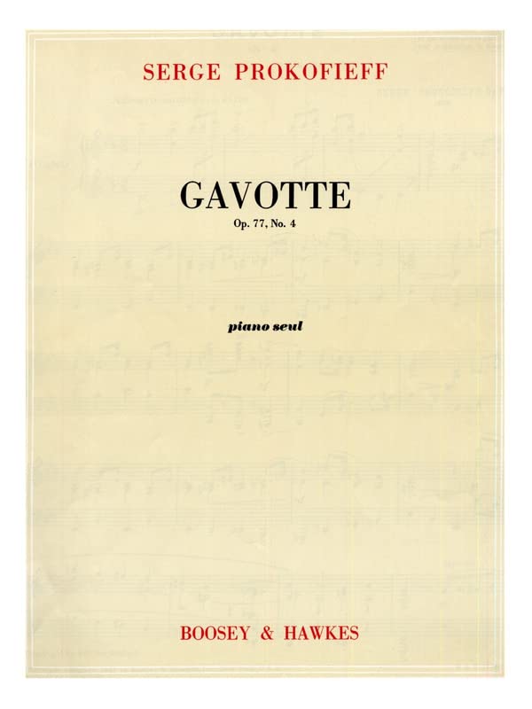 PROKOFIEFF S. - GAVOTA DE HAMLET - OP.77 Nº4
