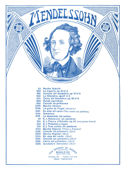 MENDELSSOHN.- Marcha nupcial, op. 61 nº 4 (PIANO)