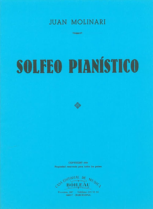MOLINARI J. - SOLFEO PIANISTICO -