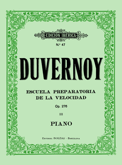 DUVERNOY J.B. - ESCUELA PREPARATORIA VELOCIDAD  III - OP.276