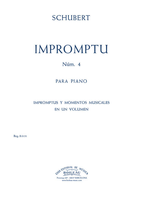 SCHUBERT F. - IMPROMTU LAb M - OP.90 Nº4