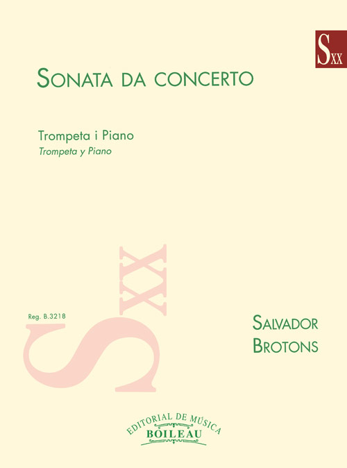 BROTONS S. - SONATA DA CONCERTO - TROMPETA Y PIANO