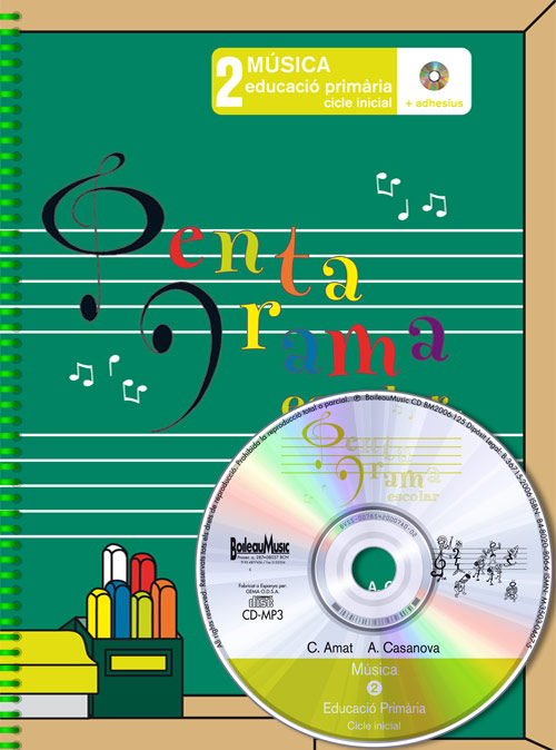 AMAT/CASANOVA.- PENTAGRAMA ESCOLAR V.2 +CD (CATALAN)