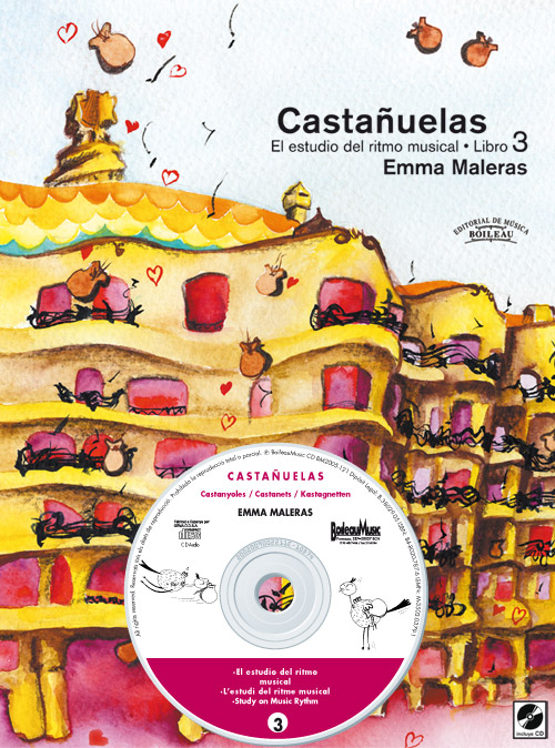 MALERAS E.- ESTUDIO DEL RITMO MUSICAL CASTAÑUELAS V.3 + CD