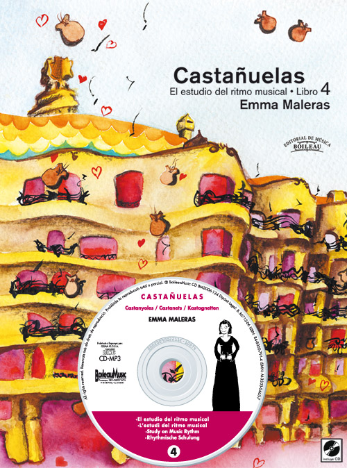 MALERAS E. - CASTAÑUELAS ,EL ESTUDIO DEL RITMO V.4 +CD (METODO)
