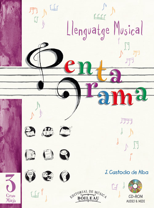 CUSTODIO J. - PENTAGRAMA Vº3 GRADO MEDIO  (+CD) ( CATALAN )