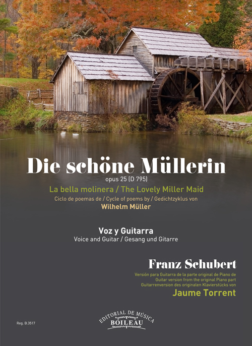 SCHUBERT F. - DIE SCHÖNE MÜLLERIN- LA BELLA MOLINERA  VOZ Y GUITARRA
