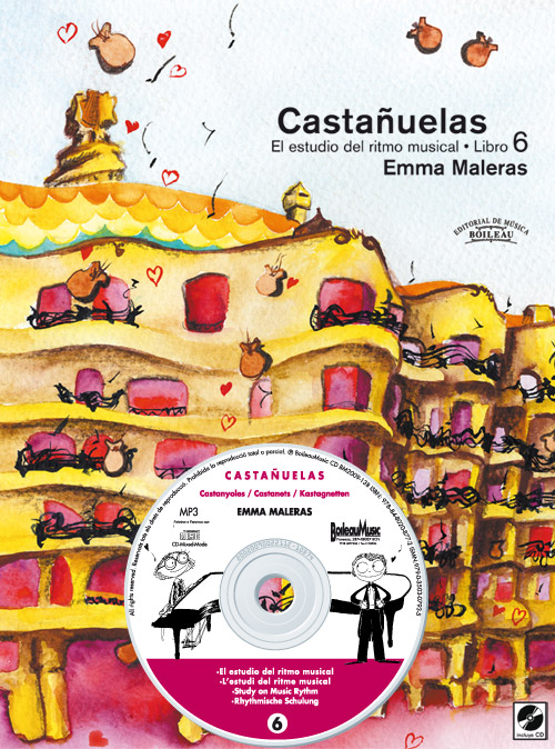 MALERAS E. -CASTAÑUELAS  ESTUDIO DEL RITMO MUSICAL V.6 (+ CD )