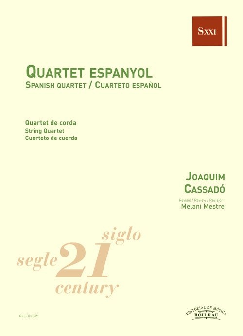 CASSADO J. - CUARTETO ESPAÑOL
