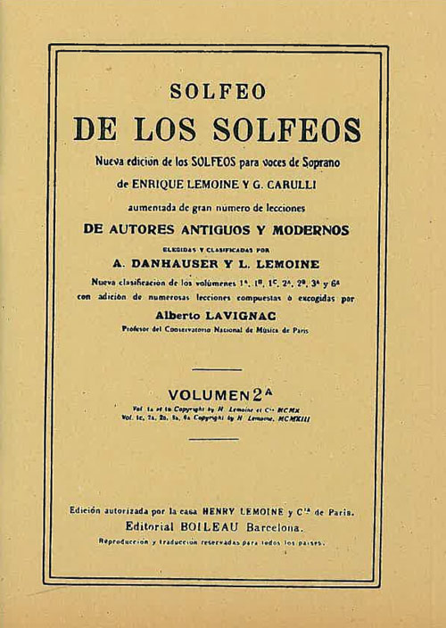 LEMOINE H. - SOLFEO DE LOS SOLFEOS V.2A (SA) -