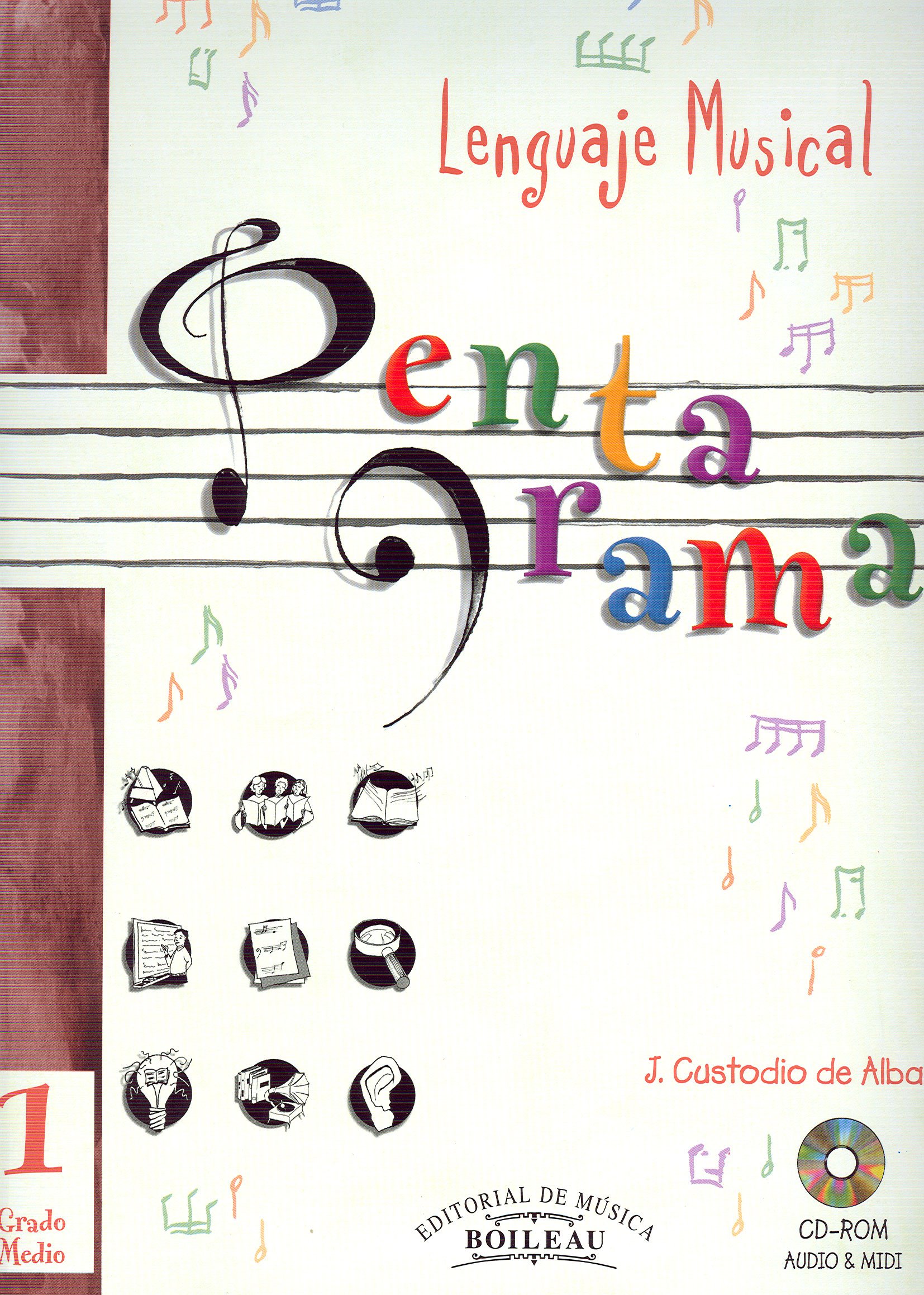 AMAT (CUSTODIO J.)- PENTAGRAMA V.1 GRADO MEDIO (CASTELLANO) (+CD)