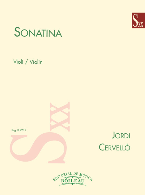 CERVELLO J. - SONATINA VIOLIN Y PIANO