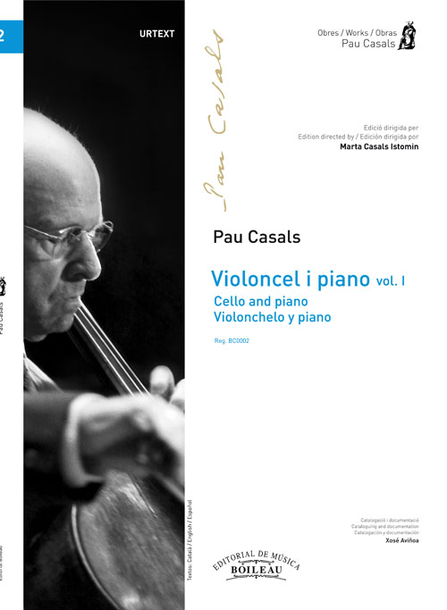 CASALS P. - OBRA VIOLONCHELO Y PIANO V.1