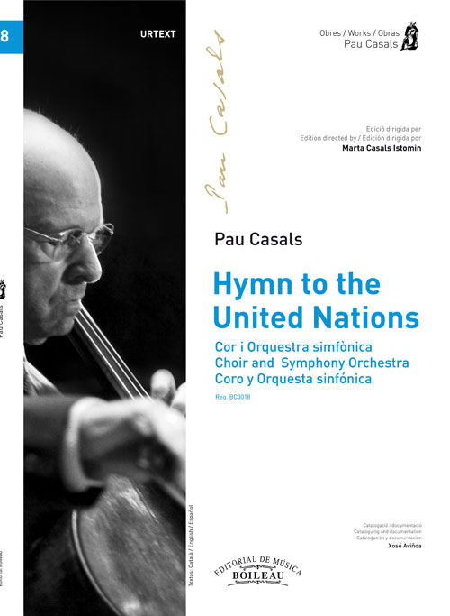 CASALS P. - HYMN TO THE UNITED NATIONS CORO MIXTO Y ORQ.