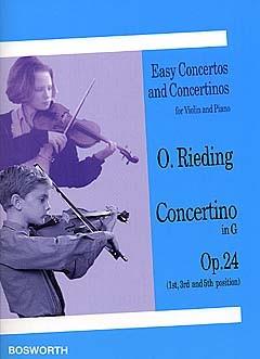 RIEDING O. - CONCERTINO SOL M (1ª,3ª Y 5ª POSICION) - OP.24 -VIOLIN Y PIANO