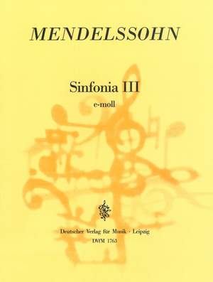 MENDELSSOHN F. - SINFONIA Nº 3 MI m