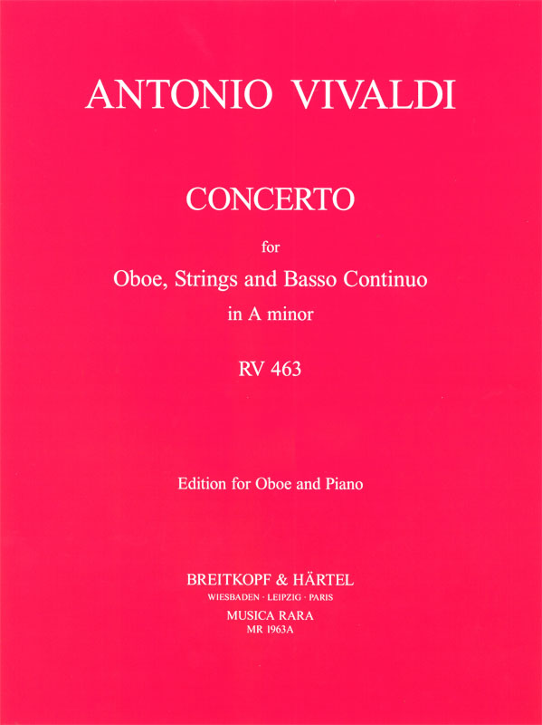 VIVALDI A. - CONCIERTO LA m OBOE RV463