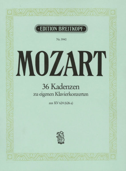 MOZART W.A. - CADENCIAS (36) - KV.624