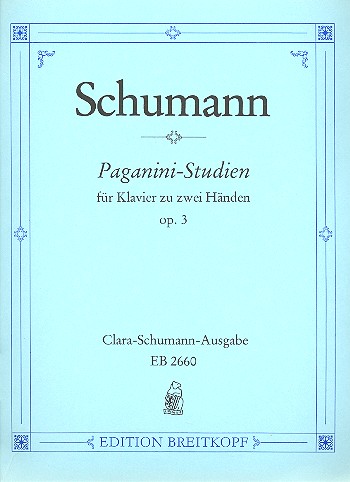 SCHUMANN R. - ESTUDIOS CAPRICHOS PAGANINI - OP.3