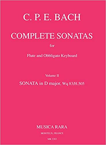BACH C.P.E. - SONATAS Vº2 RE M Wq 83/H505 (FL/ORGANO)