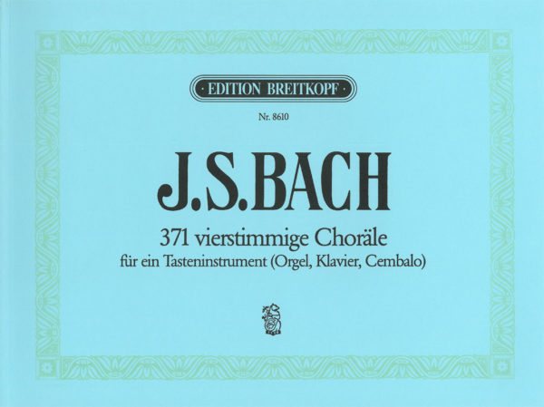 BACH J.S. - CORALES A 4 VOCES (371) - BWV.253-438