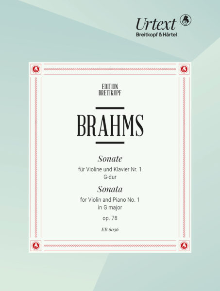 BRAHMS J. - SONATA Nº1 SOL M - OP.78