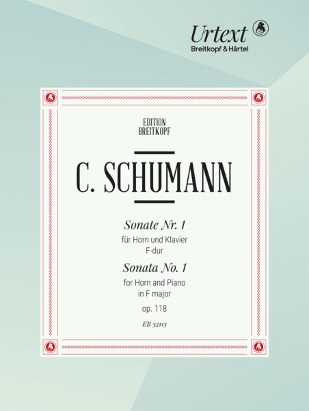 SCHUMANN C. - SONATA Nº1 OP.118 FA M TROMPA URTEXT